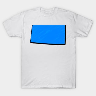 Bright Blue Colorado Outline T-Shirt